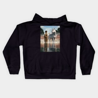 Taming the White Mustang Kids Hoodie